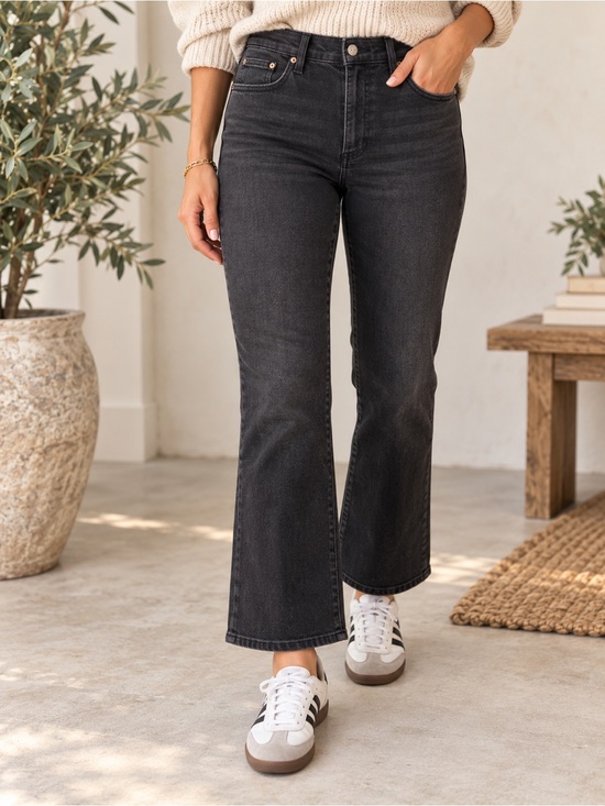 Denim - Pistola Lennon High Rise Bootcut Jeans Women’s 30 Black Stretch Denim #1025